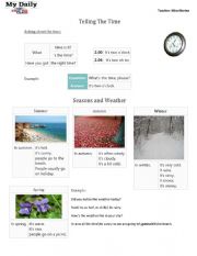 English Worksheet: weather 
