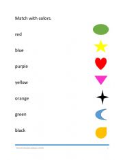 English Worksheet: colour