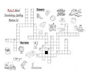 English Worksheet: R and L blend puzzle