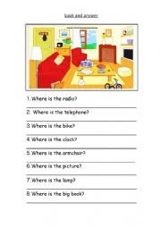 English Worksheet: Prepositions