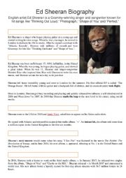 Ed Sheeran Biography