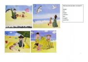 English Worksheet: Miranda�s beach day