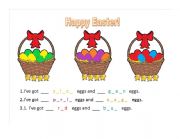 Easter eggs worksheet