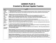 English Worksheet: 3 hour lesson Plan on the past tense