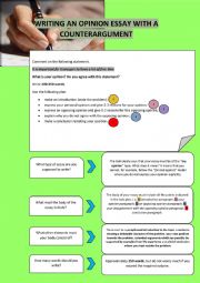 WRITING AN OPINION ESSAY WITH A COUNTERARGUMENT [5]