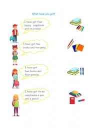 English Worksheet: school