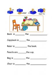 English Worksheet: school