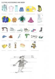 English Worksheet: clothes 