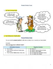 English Worksheet: Present Perfect Tense