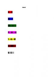 English Worksheet: colours