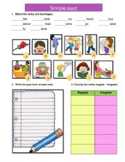 English Worksheet: simple past