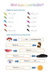 English Worksheet: adjtive form