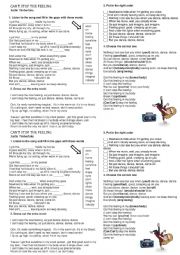 Song worksheet 