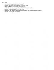 Five Children and It - chapter 3 gist questions classroom worksheet