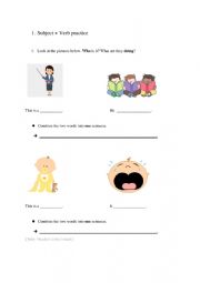 Subject Verb practice