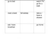 English Worksheet: daily routines