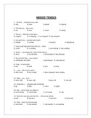 REVISION ON MIXED TENSES
