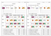 English Worksheet: School Subjects Activities