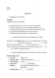 Present Simple revision 