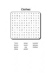 English Worksheet: Clothes-Vocabulary