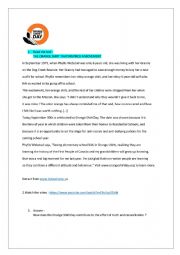 English Worksheet: Orange Shirt Day in Canada