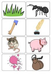 English Worksheet: Jolly Phonics Songs Matching Cards