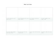English Worksheet: Read and draw