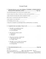 Test paper