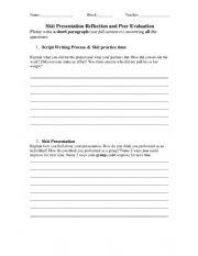 English Worksheet: Live Group Performance Self-Evaluation_Metacognition Assessment Questions