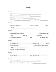 English Worksheet: Episode Friends Phoebe is having babies