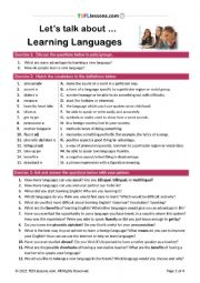 Learning Languages (updated)