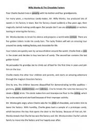 English Worksheet: Willy Wonka