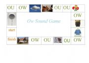 English Worksheet: Ow sound game