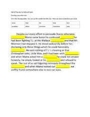 English Worksheet: Roll Of Thunder Reading Comprehension