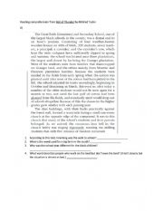 English Worksheet: Roll of Thunder Reading and Writing practice