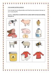 Farm animals and their products