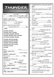 English Worksheet: Song Thunder by Imagine Dragons