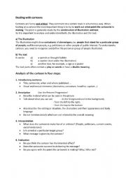 English Worksheet: Dealing with cartoons