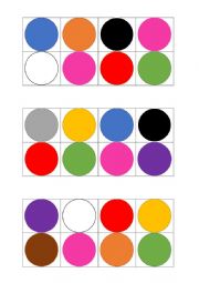 English Worksheet: Bingo Colours