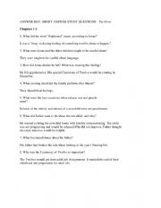 English Worksheet: The Giver