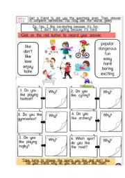 English Worksheet: Sports ( Speaking)
