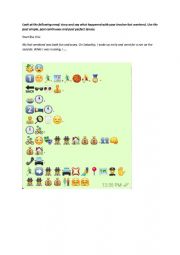English Worksheet: Emoji mood