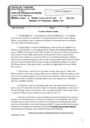 English Worksheet: bac blanc