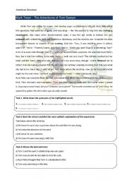 English Worksheet: Mark Twain