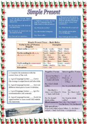 SIMPLE PRESENT WORKSHEET - PART 1