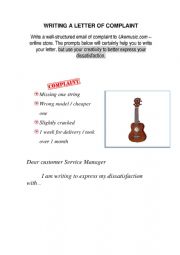 Letter of complaint - Ukulele