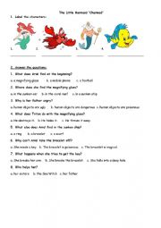 English Worksheet: The Little Mermaid 