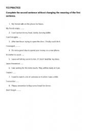 English worksheet: FCE Practice