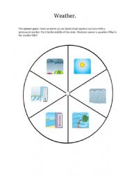 English Worksheet: Weather
