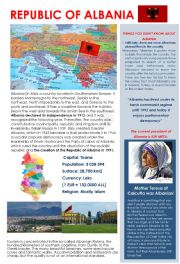 English Worksheet: ALBANIA 